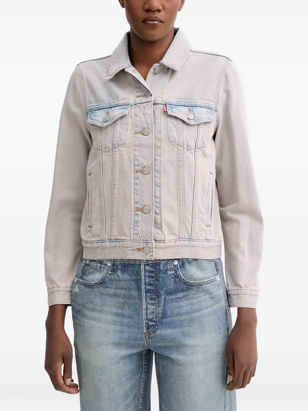 Levi's button-up denim jacket - Grigio