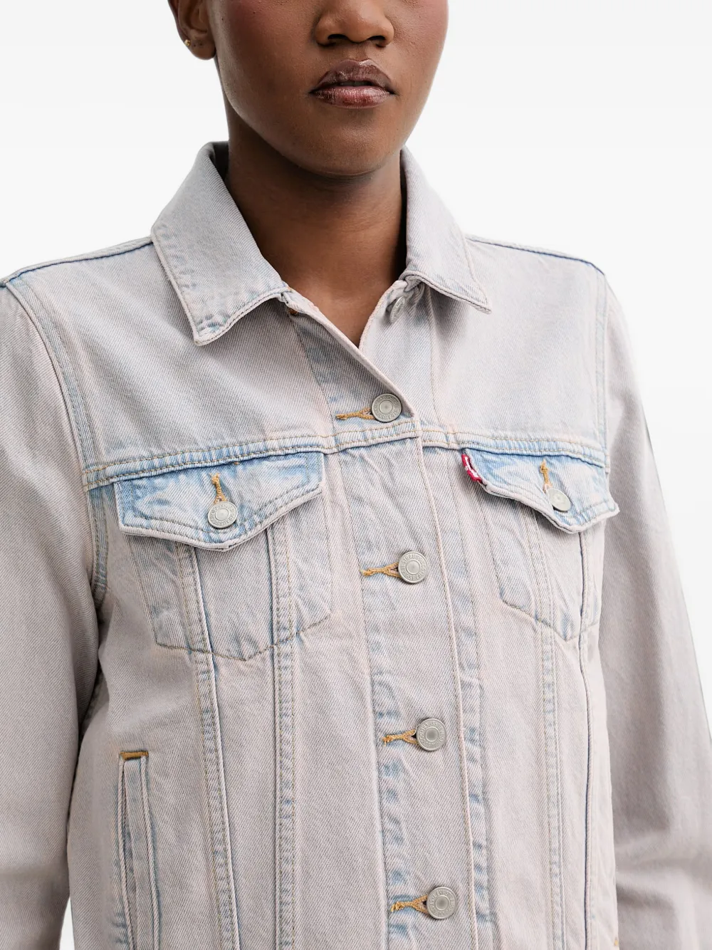 Levi's button-up denim jacket Grijs
