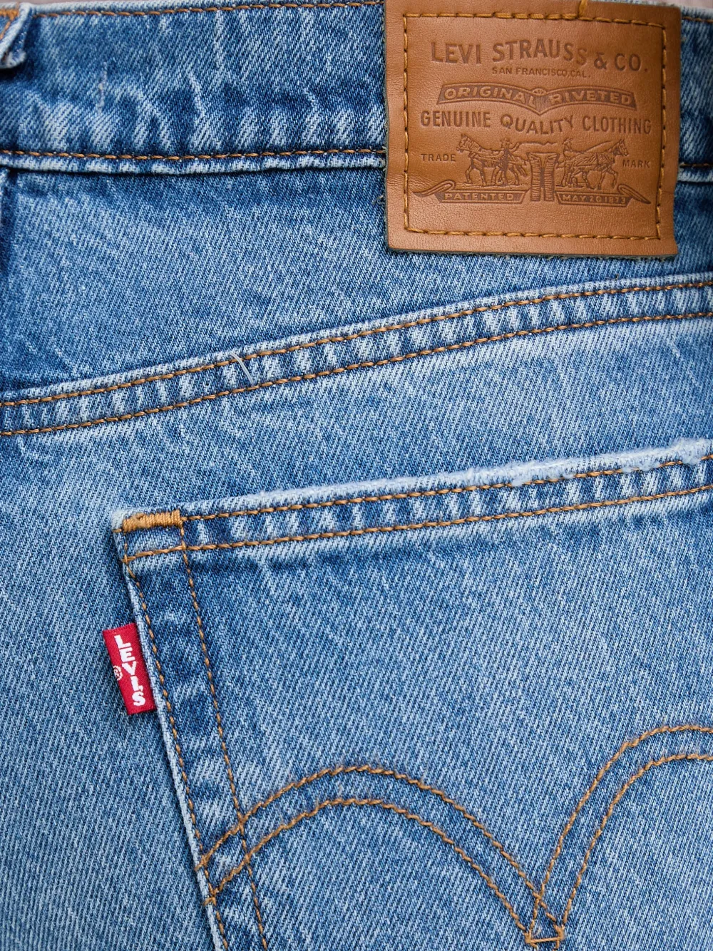 Levi's Wedgie jeans met vervaagd effect Blauw