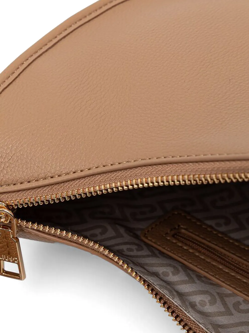 LIU JO Crossbodytas met logo en rits Beige