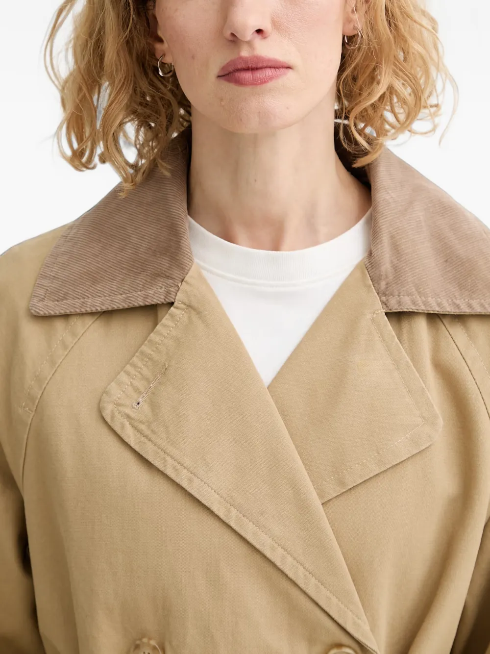 Levi's Jas met dubbele rij knopen Beige