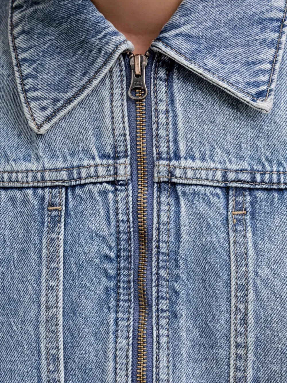 Levi's Janaai denim jack met rits Blauw