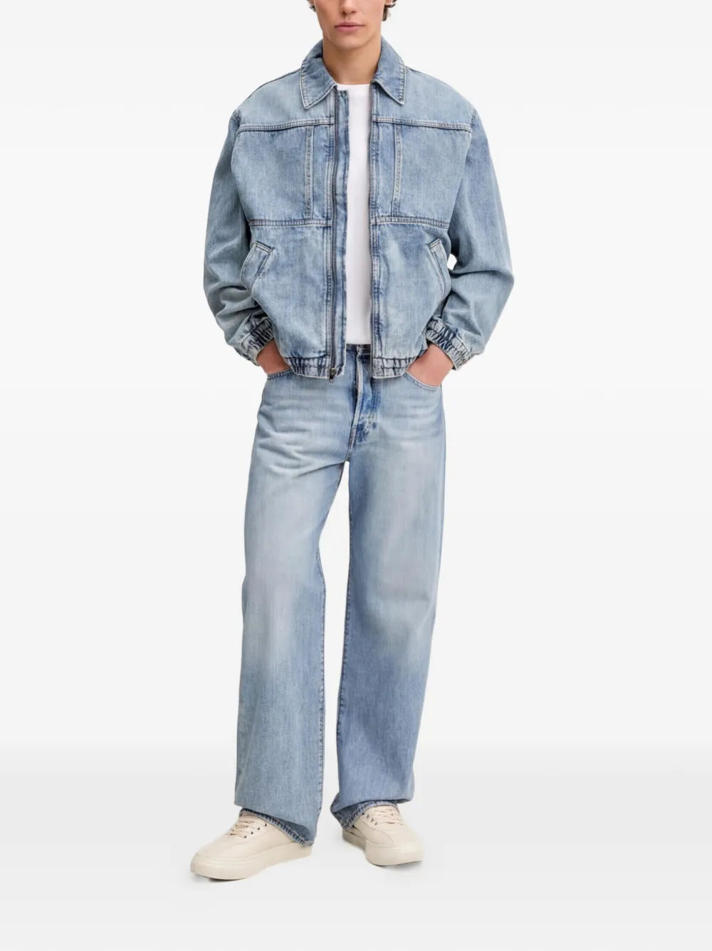 Levi's Janaai denim jack met rits Blauw