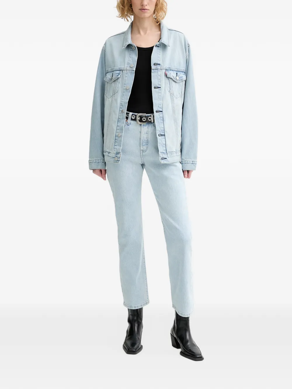 Levi's button-up denim jacket Blauw