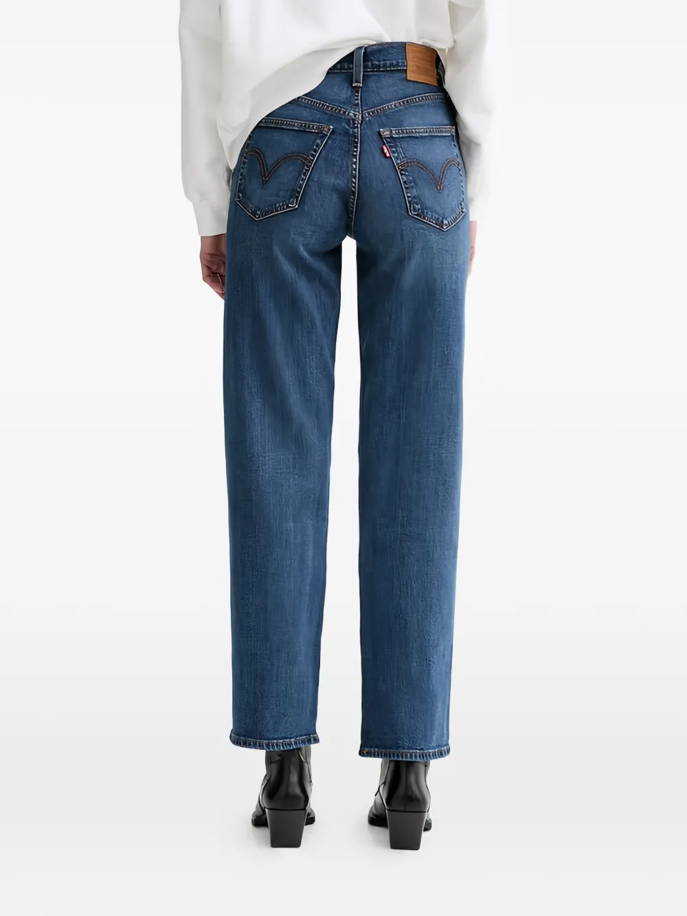 Levi's Ribcage lange jeans Blauw