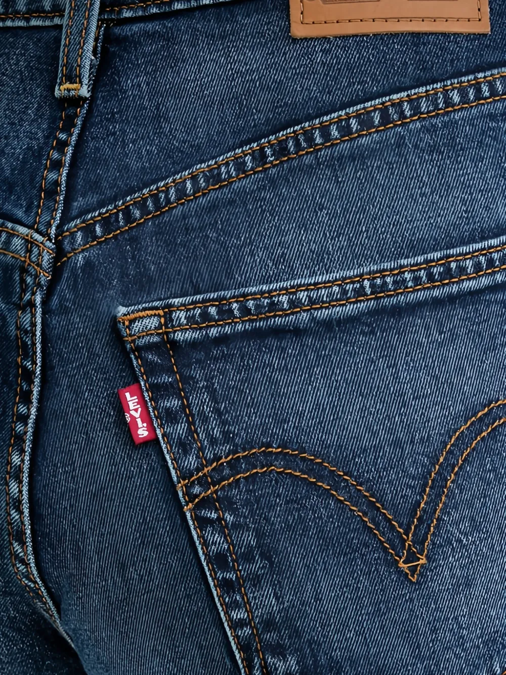 Levi's Ribcage lange jeans Blauw