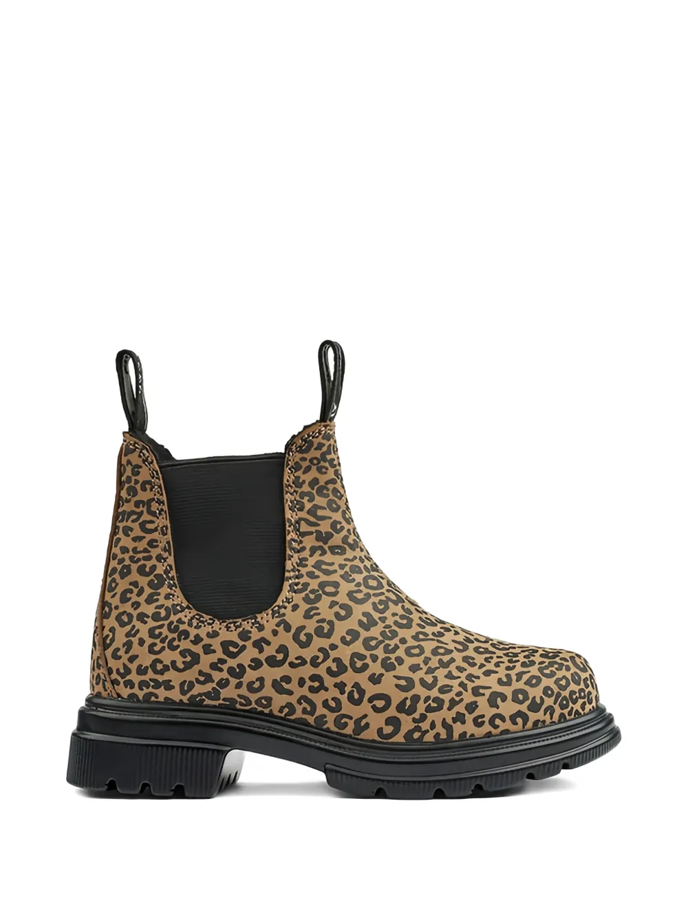 Liewood Leopard-print Pull-tab Boots In Brown