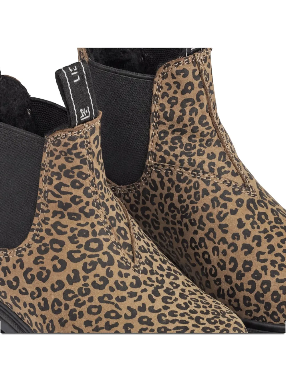 Liewood Laarzen met luipaardprint en treklus Beige