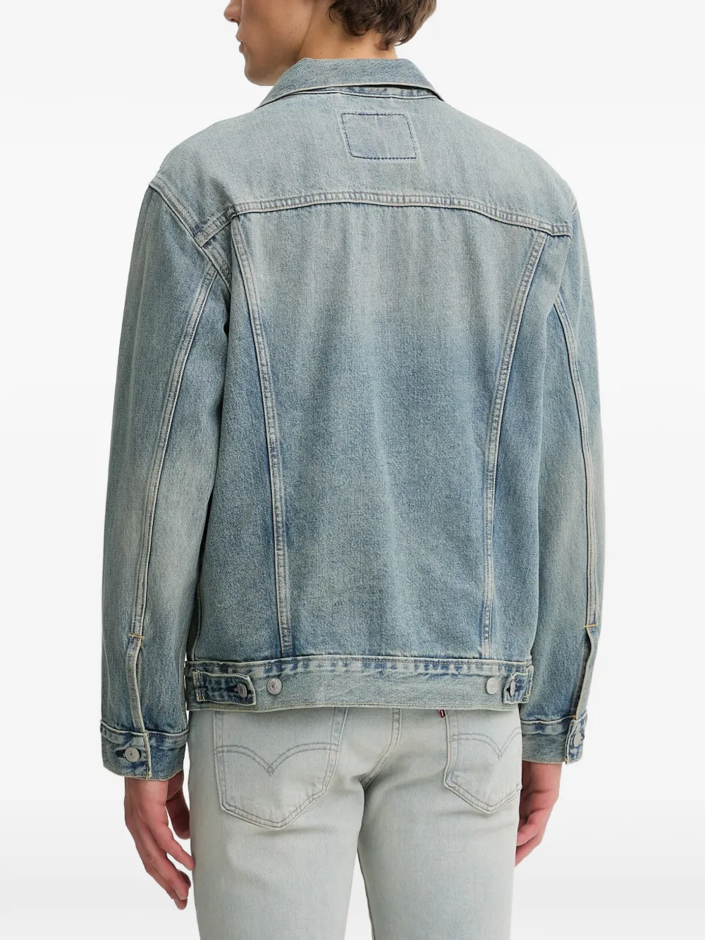 Levi's button-up denim jacket Blauw