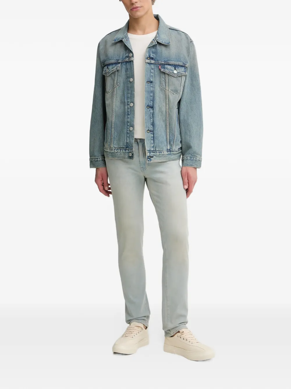Levi's button-up denim jacket Blauw