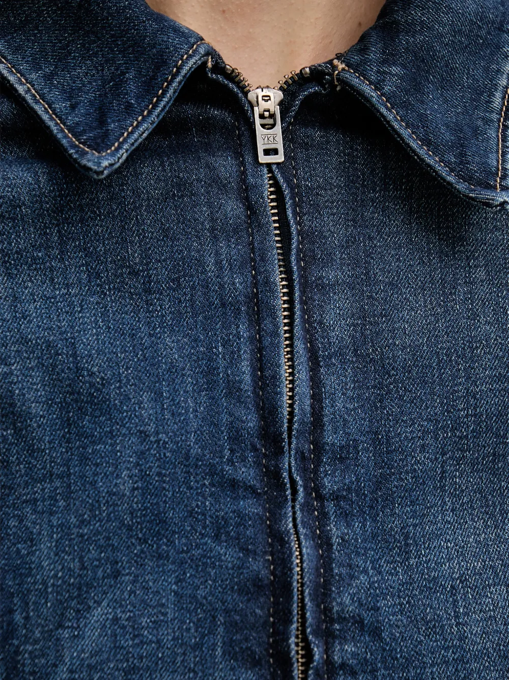 Levi's collared zip jacket Blauw