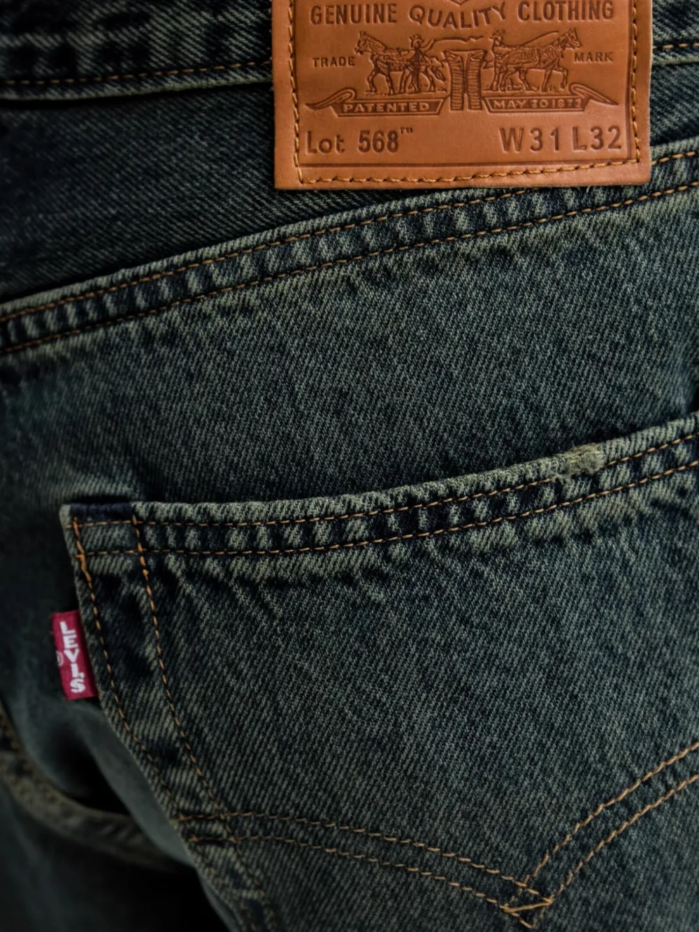Levi's 568 Loose straight jeans Blauw