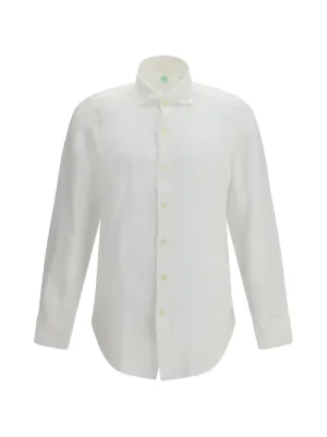 Finamore 1925 Napoli ノーカラーシャツ | ホワイト | FARFETCH JP