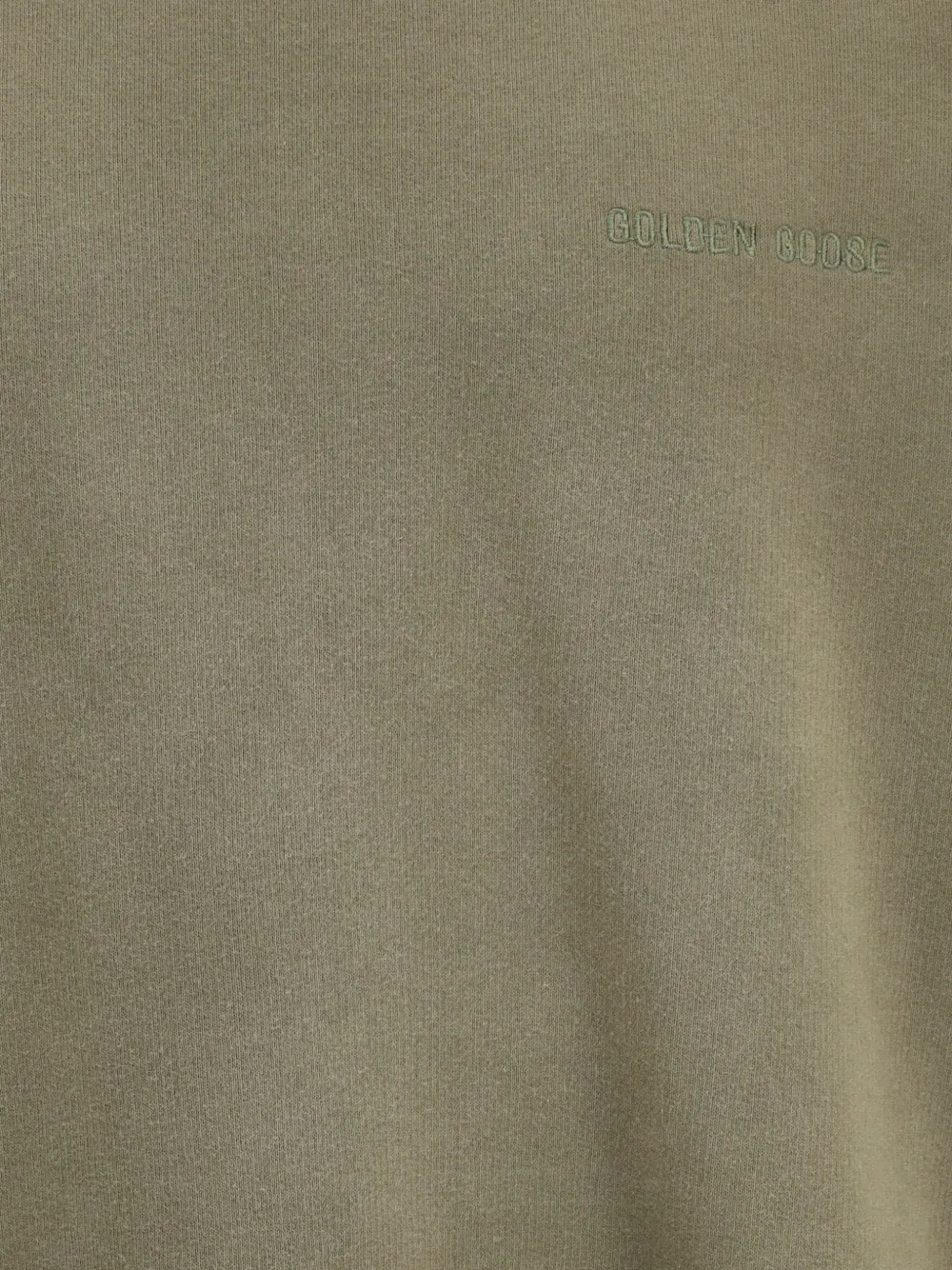 Golden Goose Katoenen sweater met geborduurd logo Groen