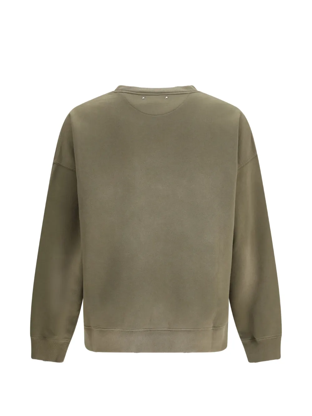 Golden Goose Katoenen sweater met geborduurd logo Groen