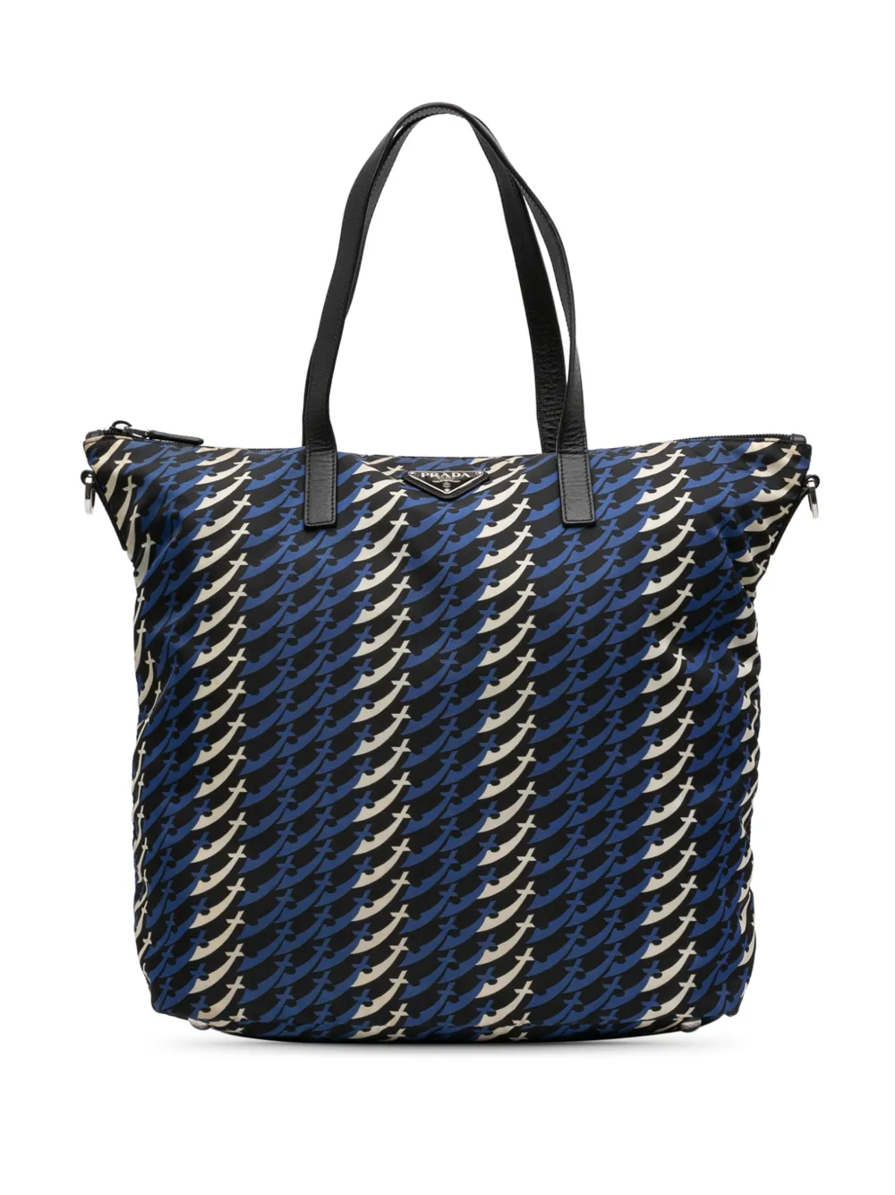 Prada Pre-Owned 2013-2025 Tessuto Stampato satchel - Blu