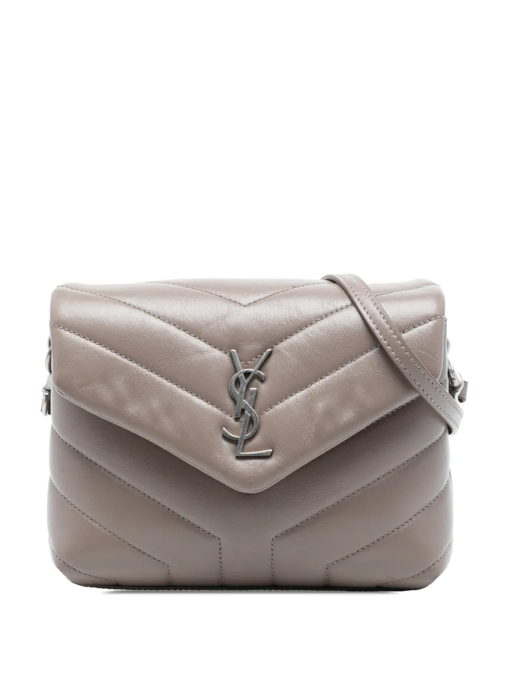 Saint Laurent Pre-Owned 2018 Toy Matelasse Calfskin Monogram LouLou crossbody bag - Marrone