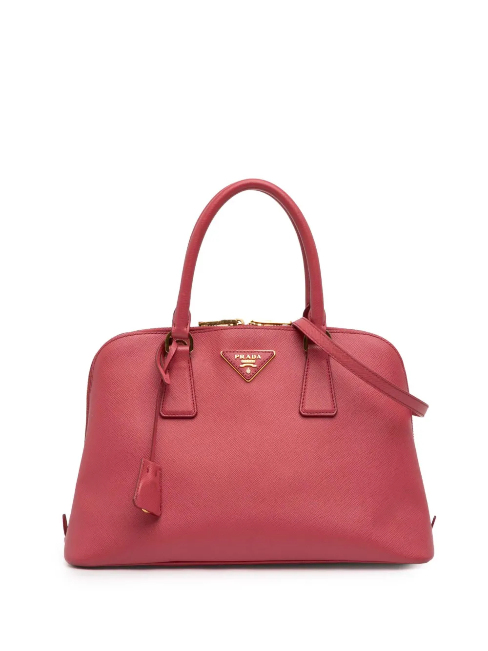 Prada Pre-Owned 2013-2026 Medium Saffiano Lux Promenade satchel - Rosa