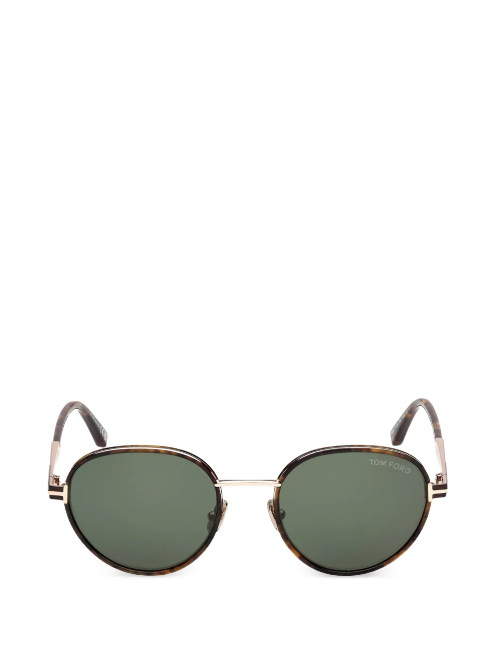TOM FORD Eyewear round frame sunglasses - Marrone