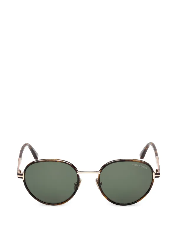 TOM FORD Eyewear ラウンドフレーム サングラス | ブラウン | FARFETCH JP