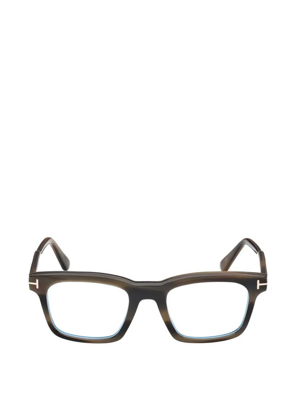 TOM FORD Eyewear square frame glasses - Marrone