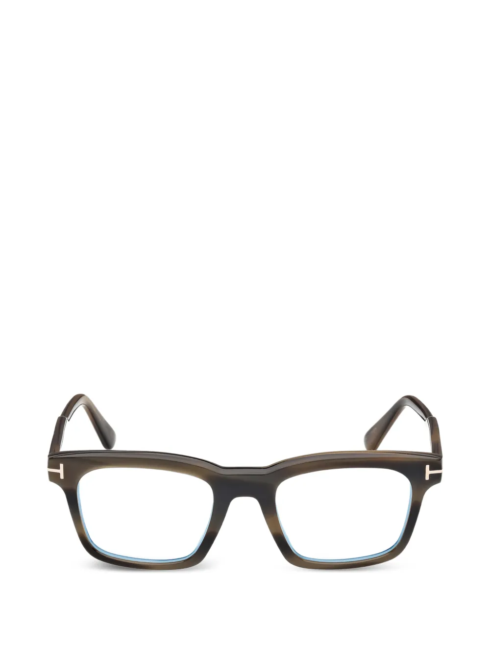 TOM FORD Eyewear square frame glasses - Marrone