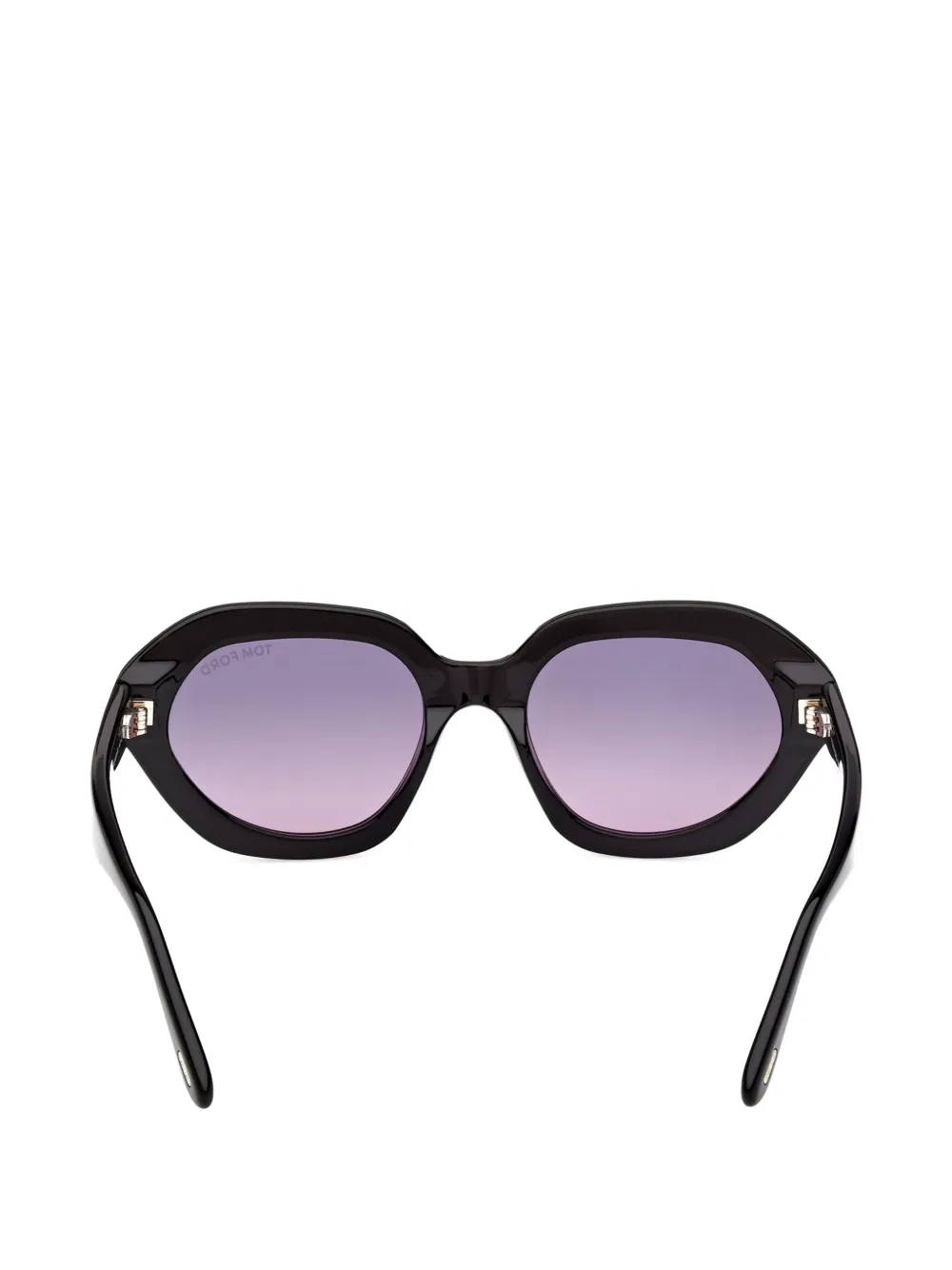 TOM FORD Eyewear Zonnebril met ovaal montuur Zwart