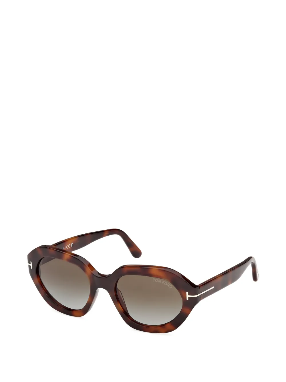  Tom Ford Eyewear Oval-frame Sunglasses - Brown 