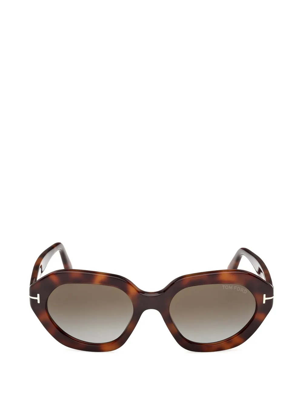 TOM FORD Eyewear oval-frame sunglasses - Marrone
