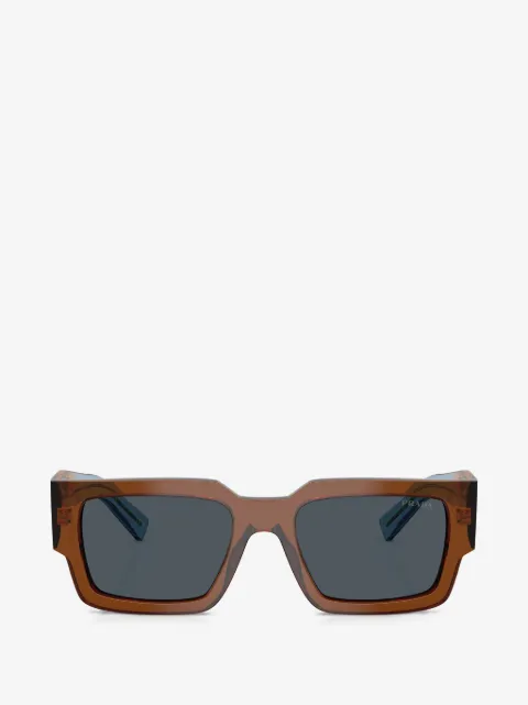 Prada Eyewear lunettes de soleil rectangulaires à logo triangle