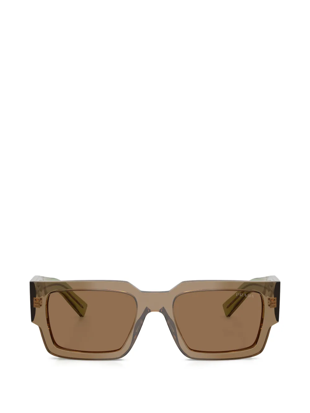 Prada Eyewear square frame sunglasses - Marrone