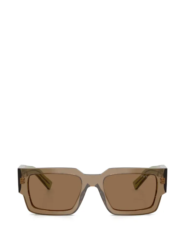 PRADAプラダ シンボル サングラス スクエア　ロゴ アイウェア Prada Eyewear プラダ シンボル スクエアサングラス | ブラウン