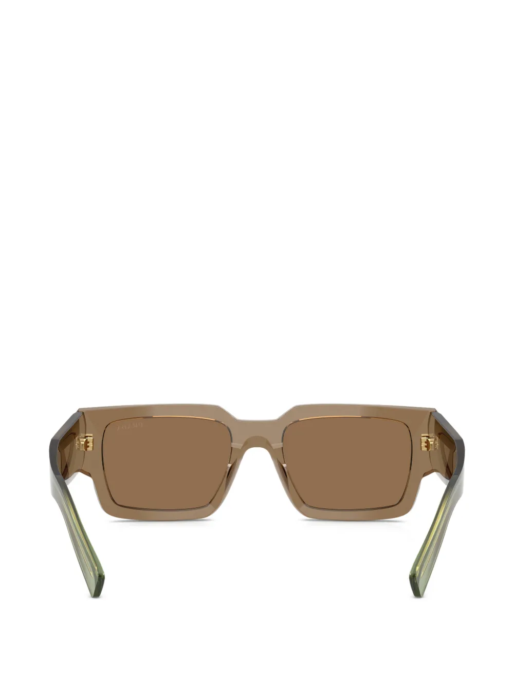 Prada Eyewear Symbole zonnebril met vierkant montuur Bruin