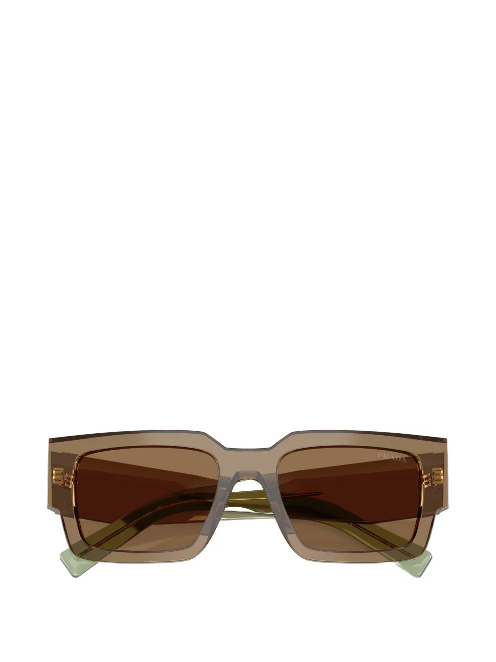 Prada Eyewear Symbole zonnebril met vierkant montuur Bruin