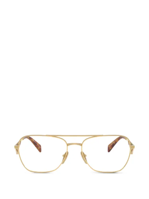 Prada Eyewear browline-frame glasses