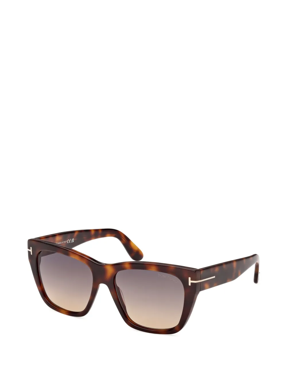 TOM FORD Eyewear Zonnebril met vierkant montuur Bruin