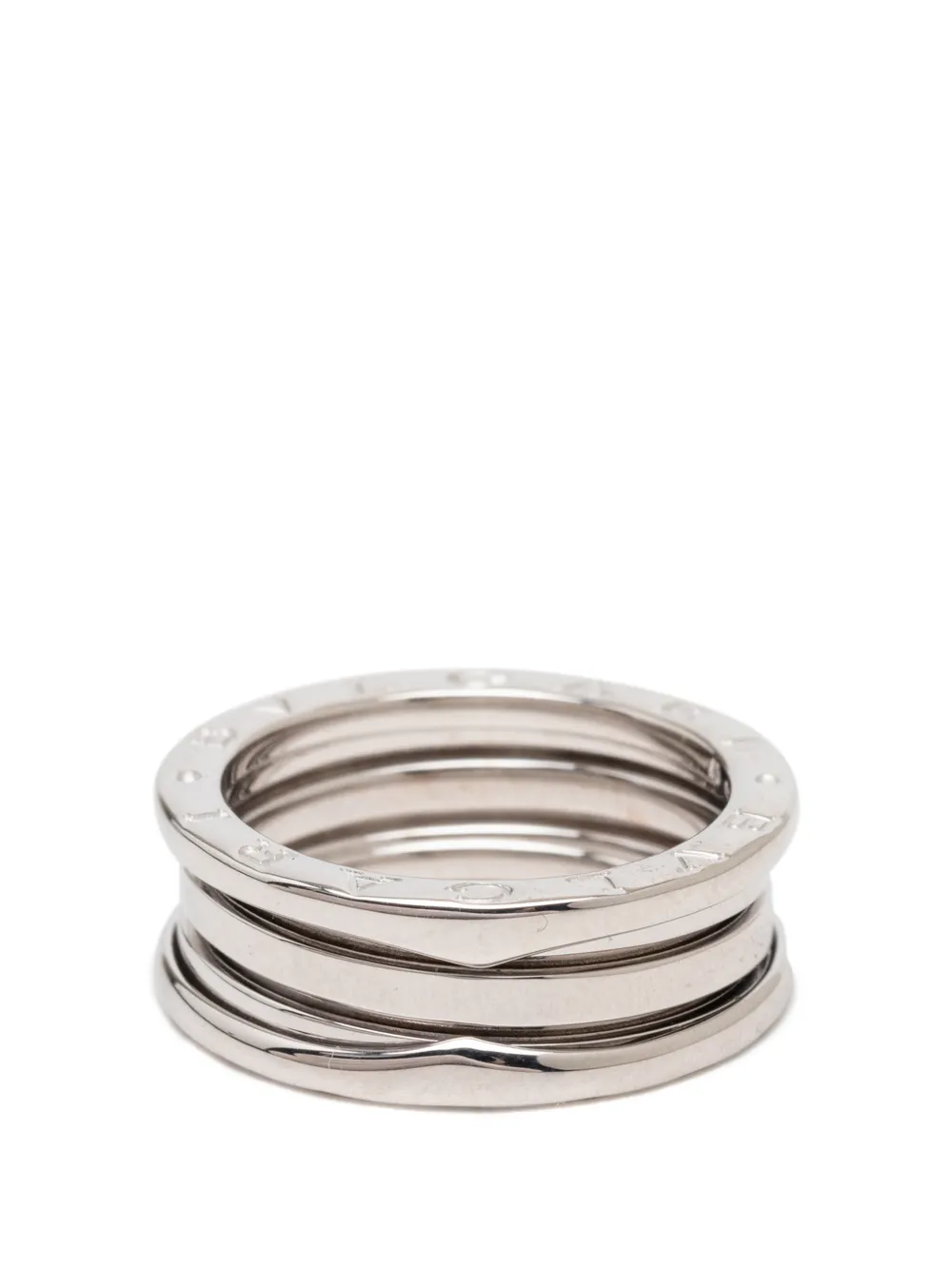 Bvlgari Pre-Owned 2010-2025 18K White Gold B.Zero1 Three Band ring - Argento