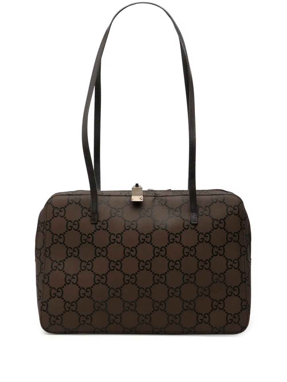 Gucci Pre-Owned 2000-2015 GG Nylon shoulder bag - Marrone