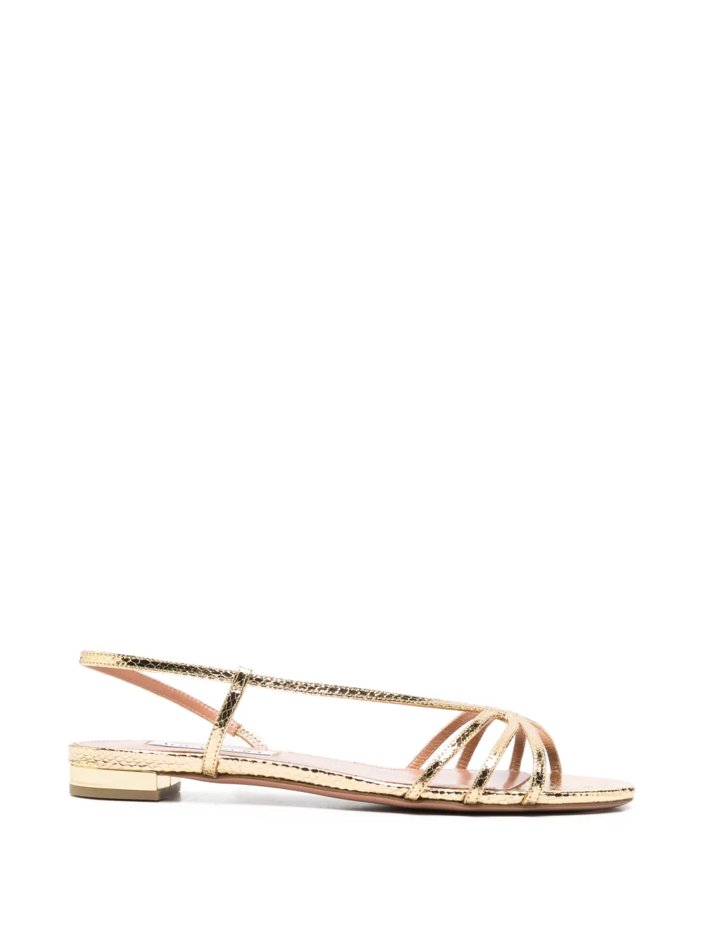 Aquazzura Sandali Talk To Me con cinturini - Oro