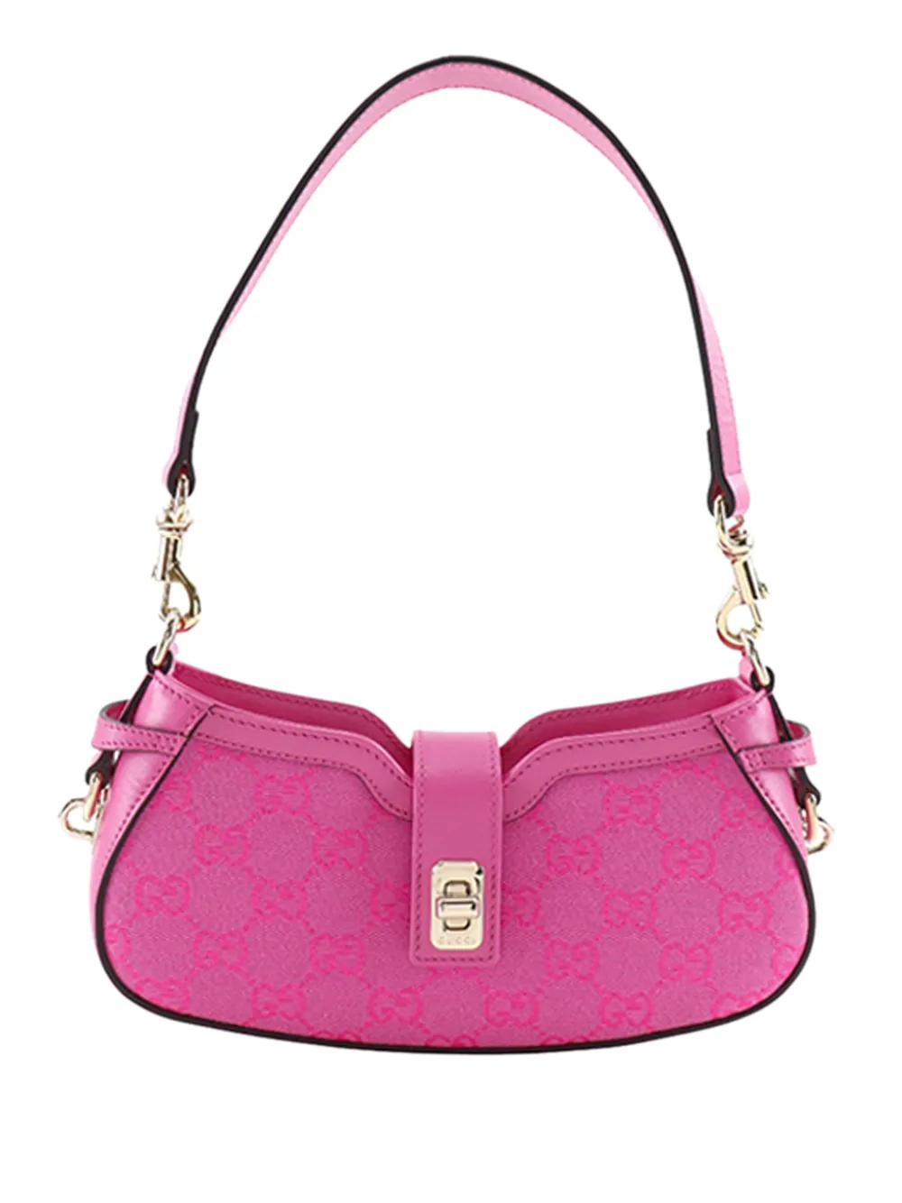 Gucci Pre-Owned 2016-2026 Mini GG Canvas Moon Side shoulder bag - Rosa