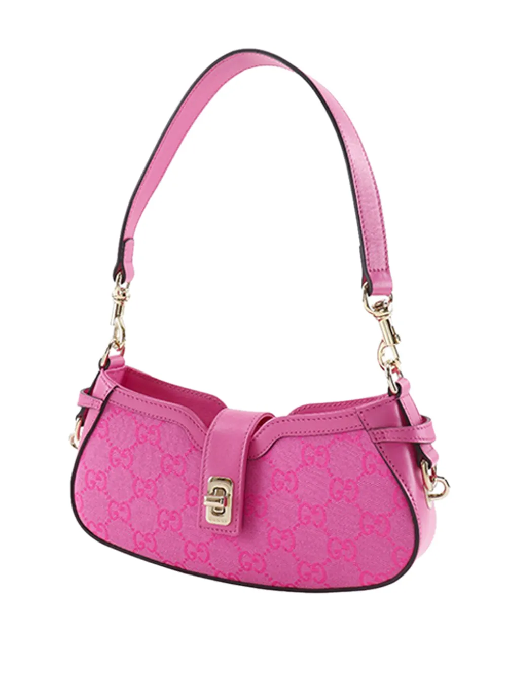 Gucci Pre-Owned 2016-2026 Mini GG Canvas Moon Side Shoulder Bag