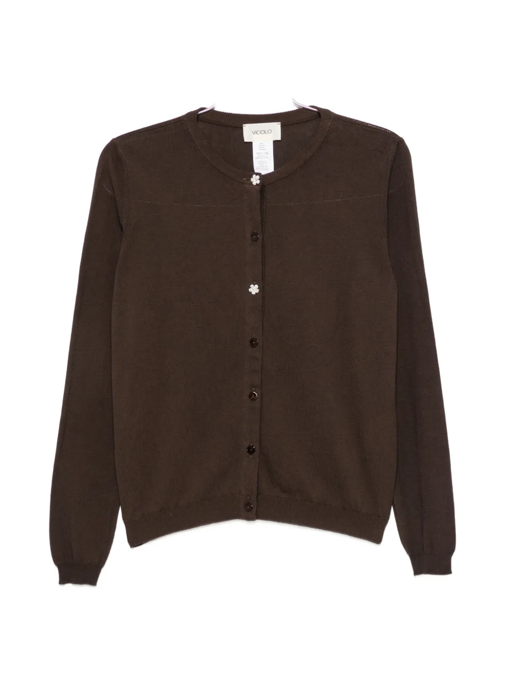 VICOLO button-up cardigan - Brown