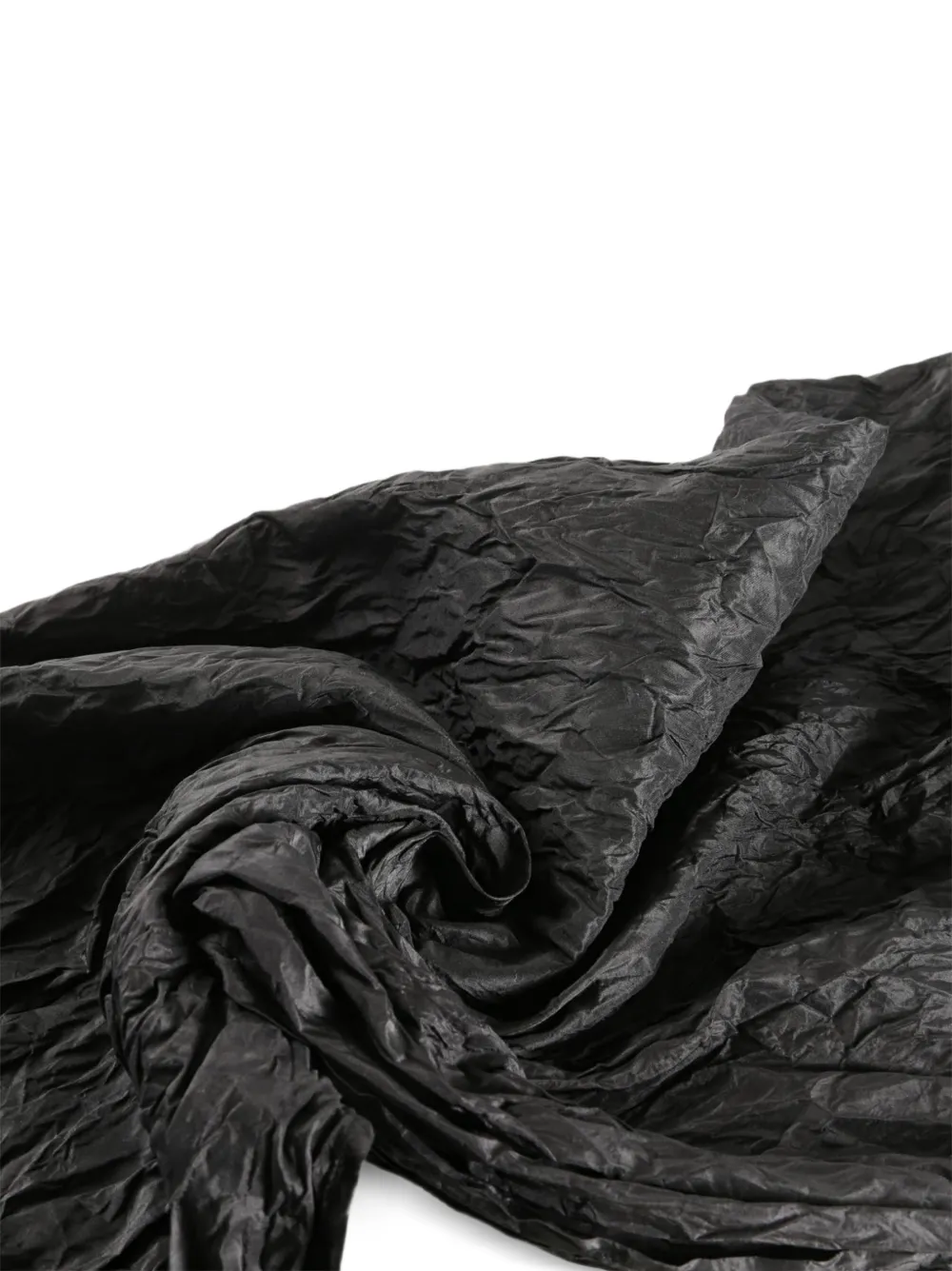  Daniela Gregis Crinkled Scarf - Black 
