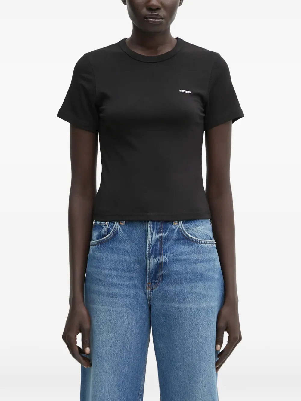WRSTBHVR T-shirt Janina a coste - Nero