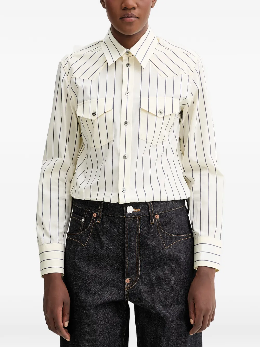 Zadig&Voltaire Gestreiftes Hemd - Nude