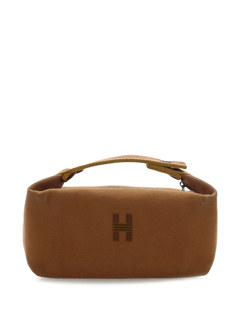 Hermès Pre-Owned 2020-2025 Large Toile Bride A Brac Case vanity bag - Braun