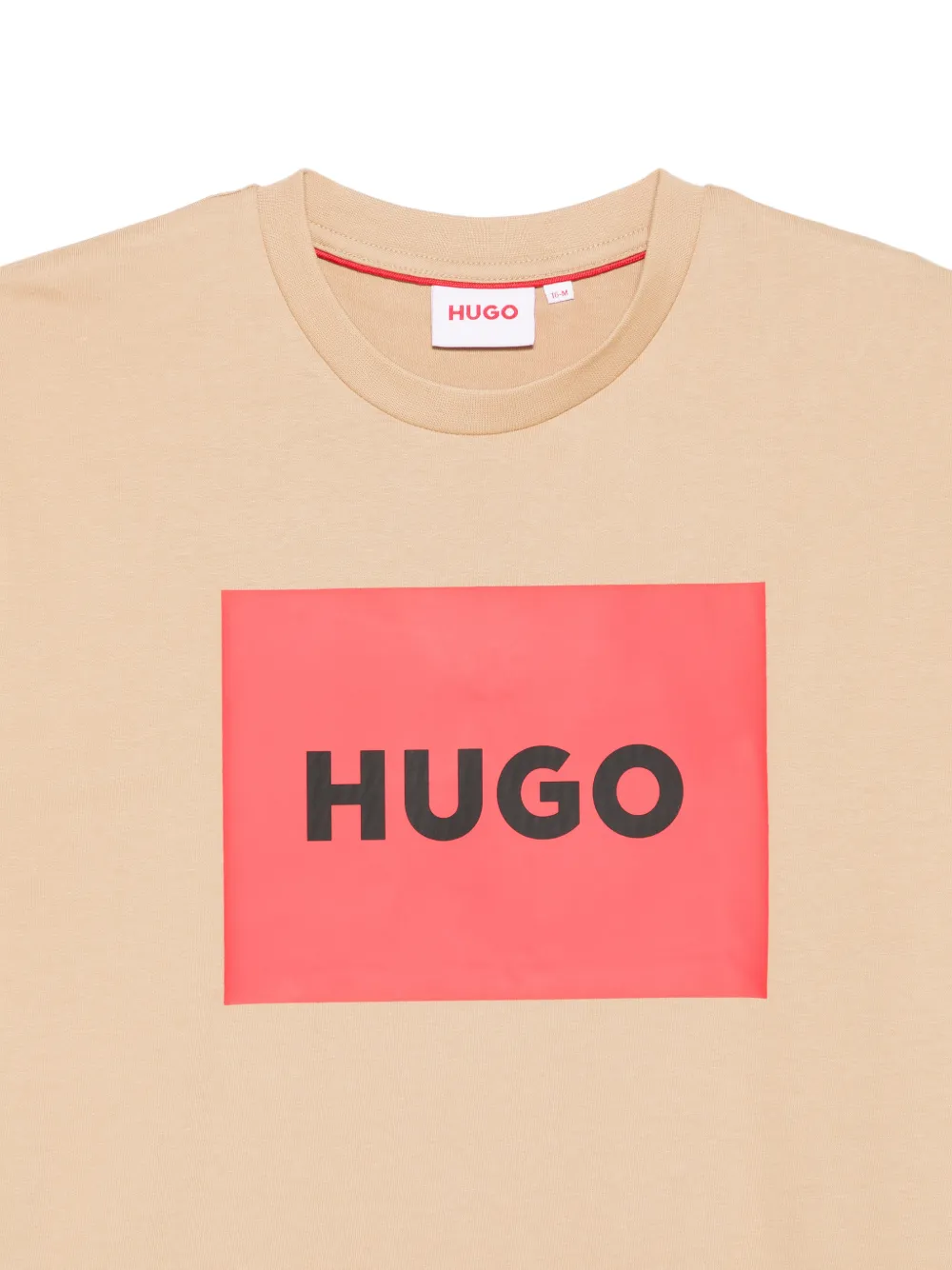  Hugo Kids Box Logo T-shirt - Neutrals 