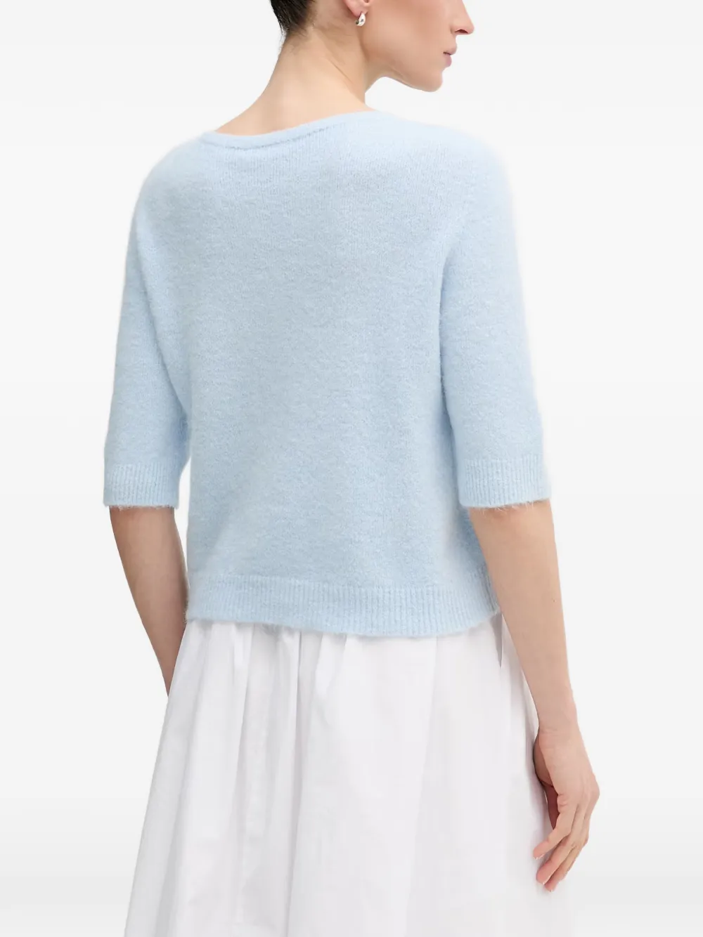 OUI Button-up vest Blauw