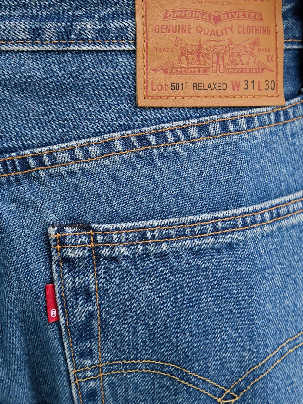 Levi's 501 ruimvallende jeans Blauw
