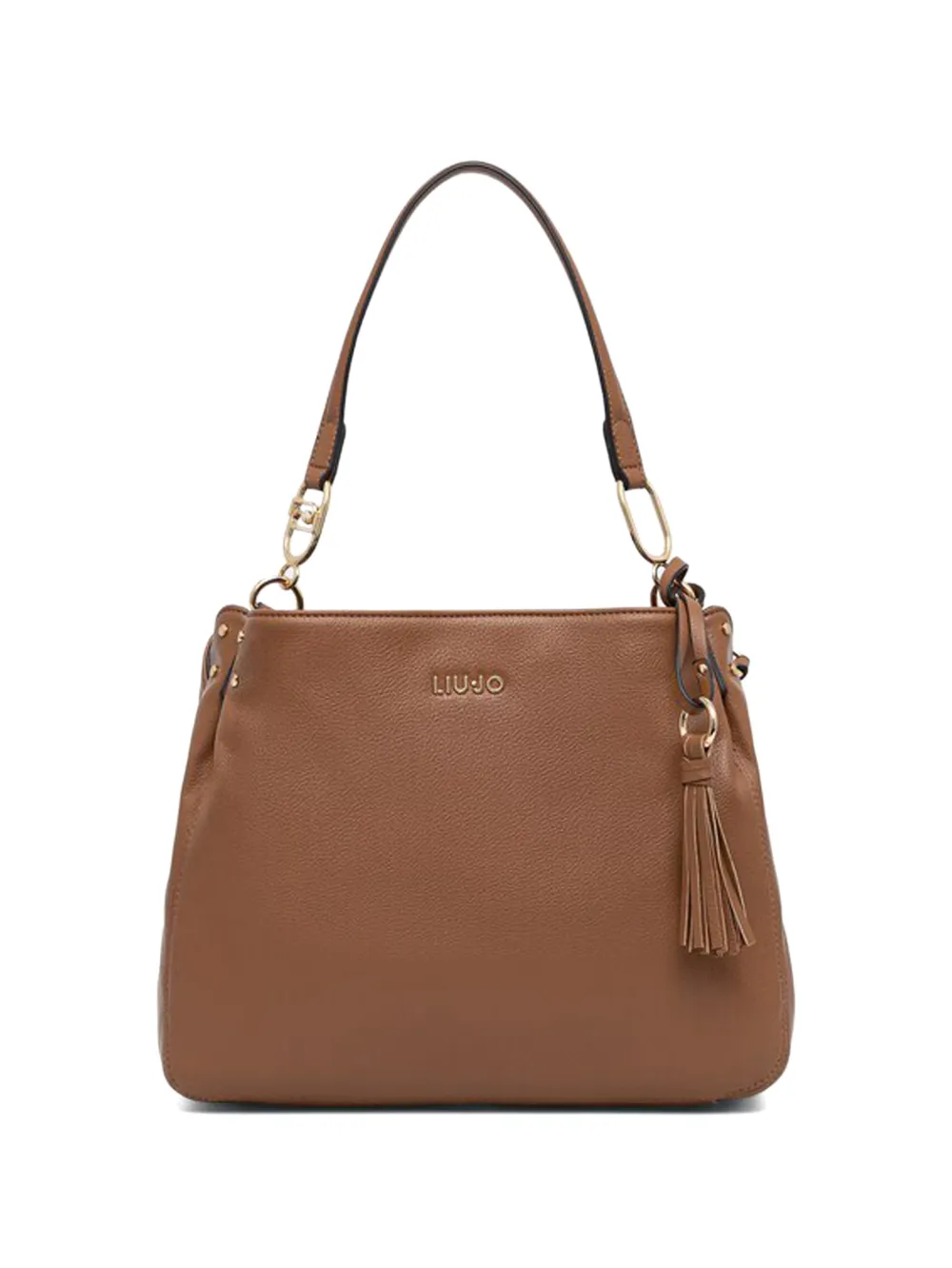 LIU JO tassel shoulder bag - Marrone